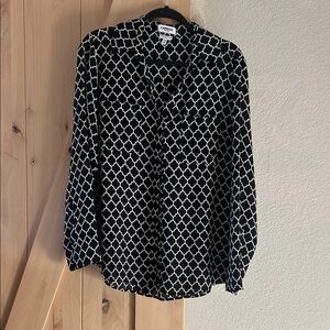 Express Monochrome Patterned Blouse